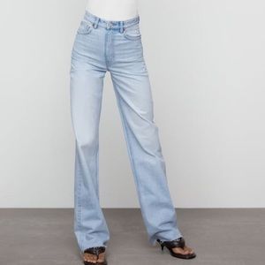 ZARA wide leg full length jeans